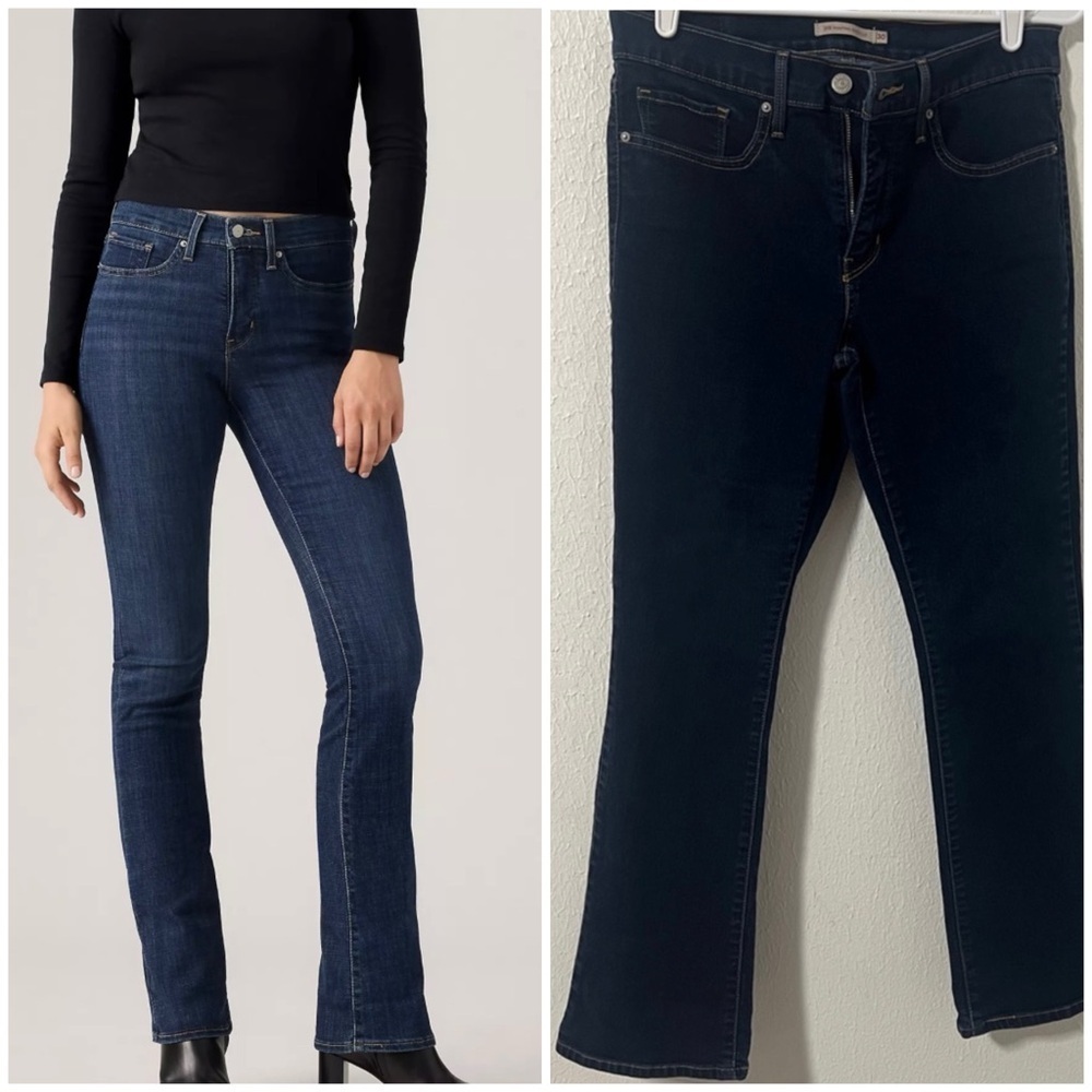 Levi’s 315 Women’s Size W30 X L30 Shaping Bootcut Dark Wash Denim Jeans EUC